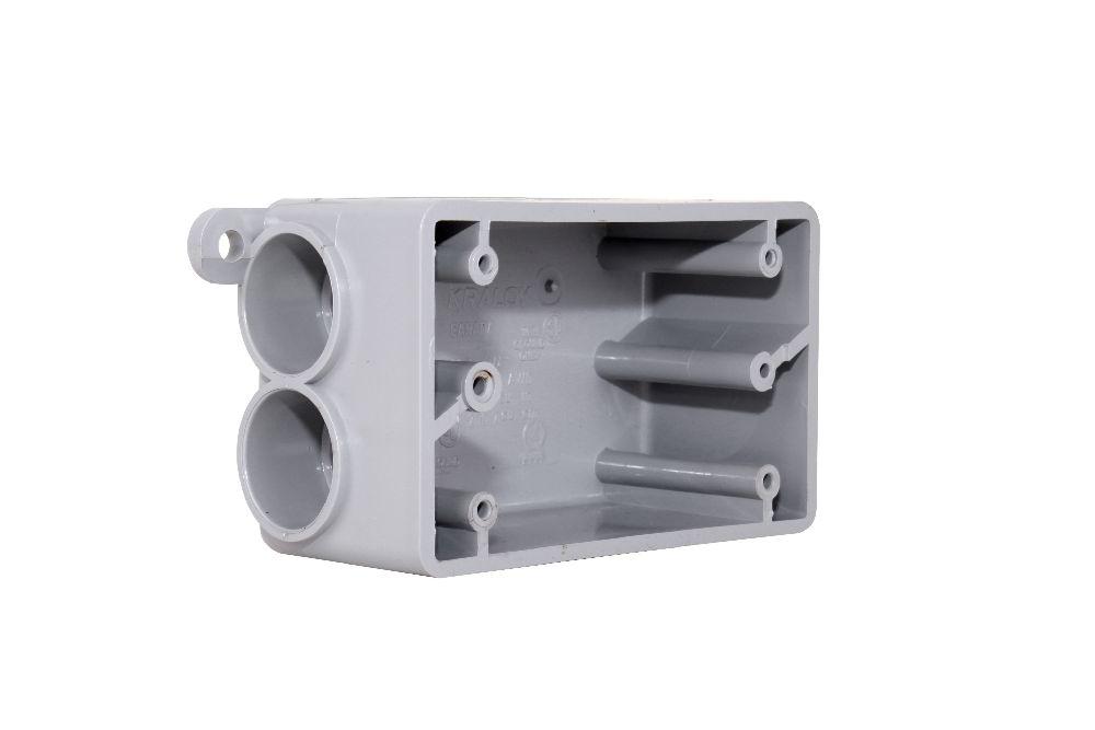 3/4&#34; PVC FSS SING. GANG BOX KRALOY