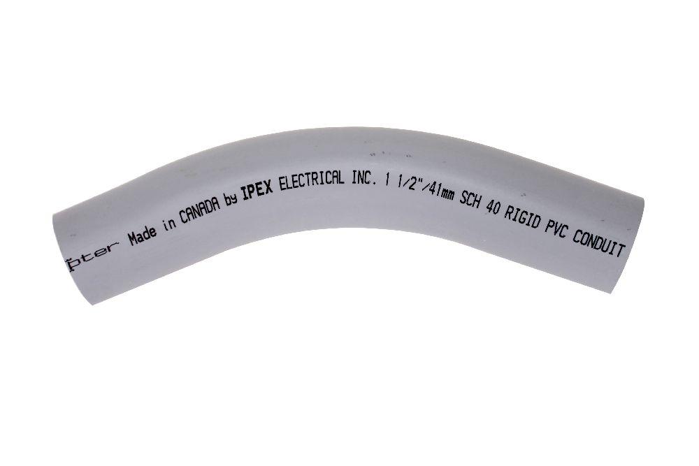 1 1/2&#34;x45D PVC STD ELBOW SPxSP SCH40 KRALOY