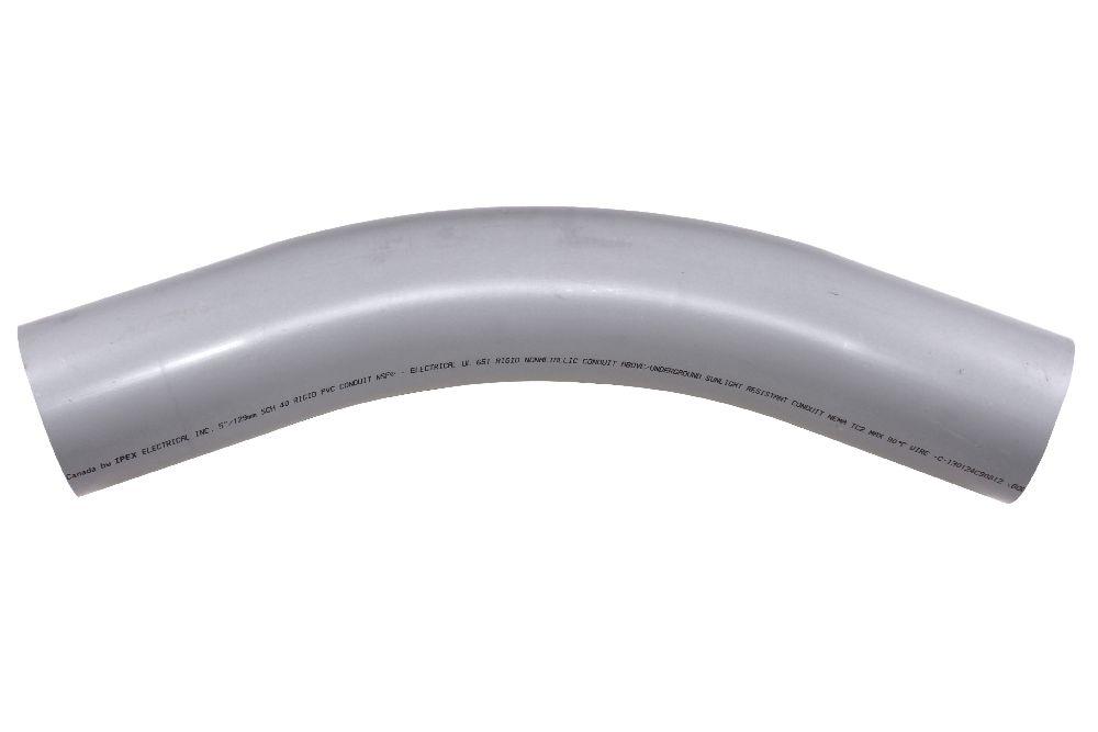 5&#34;x45D PVC STD ELBOW SPxSP SCH40 KRALOY