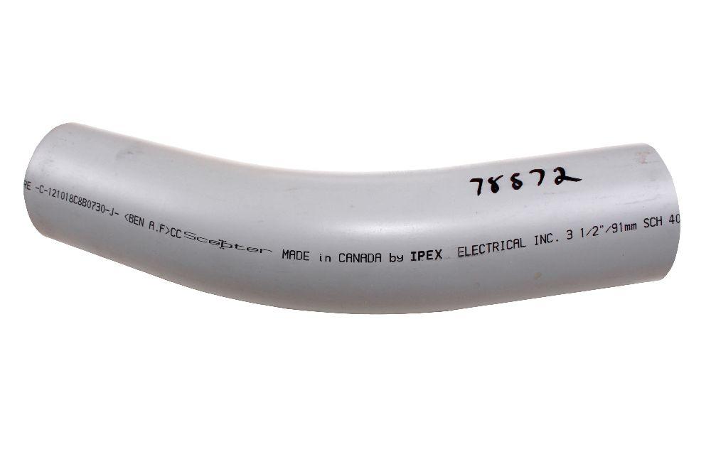 3 1/2&#34;x30D PVC STD ELBOW SPxSP SCH40 KRALOY