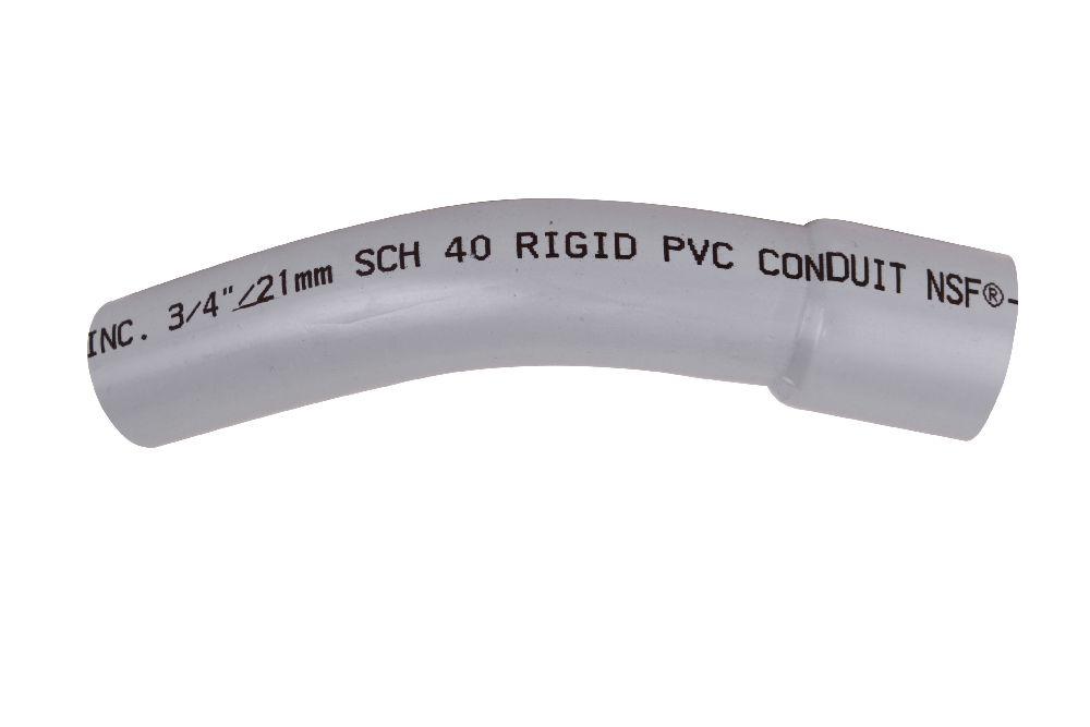 5&#34;x45D PVC STD ELBOW SPxBE SCH40 KRALOY