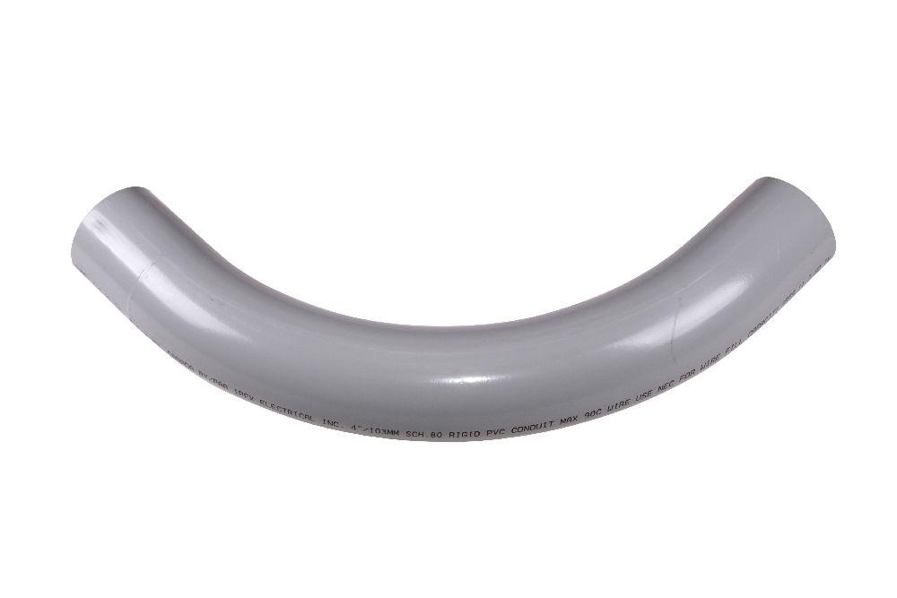 4&#34;x90D PVC STD ELBOW SPxSP SCH80 KRALOY