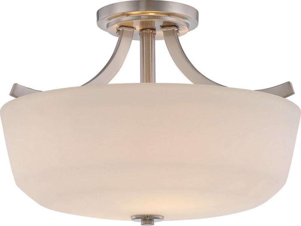 LAGUNA 2 LT SEMI FLUSH Brushed Nickel