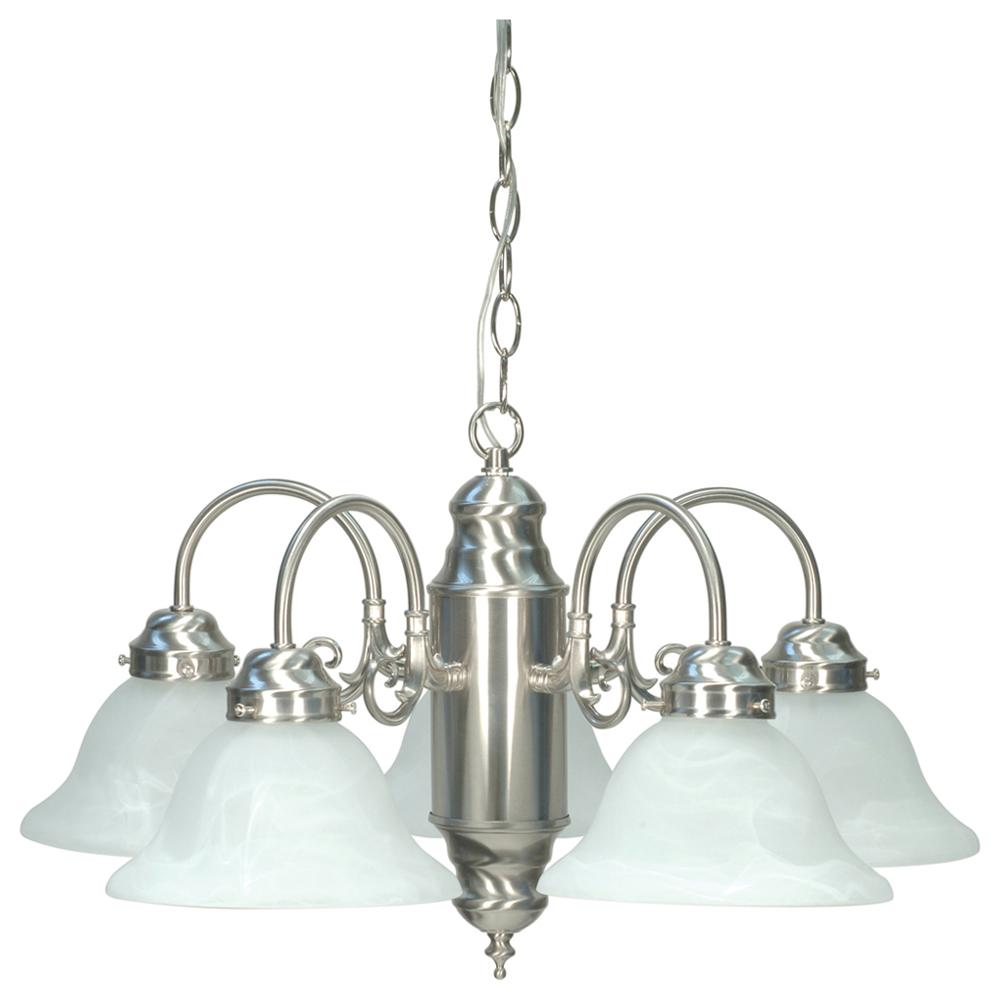 5LT CHANDELIER Brushed Nickel