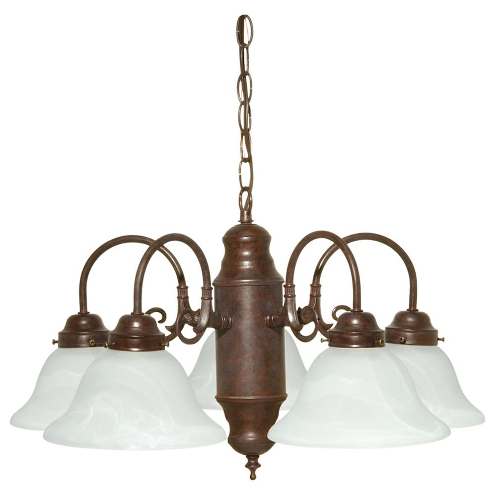 5LT CHANDELIER Old Bronze