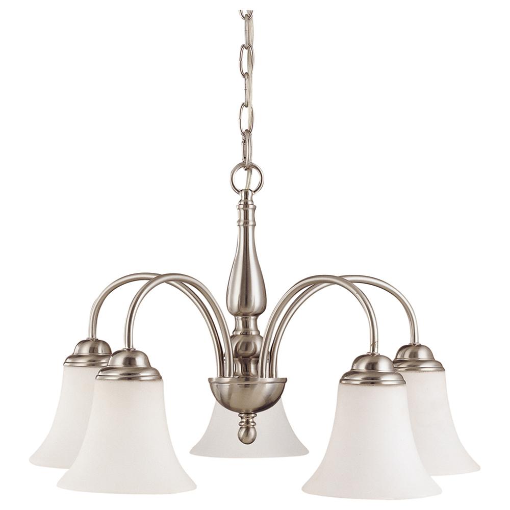 DUPONT 5 LT CHANDELIER Brushed Nickel