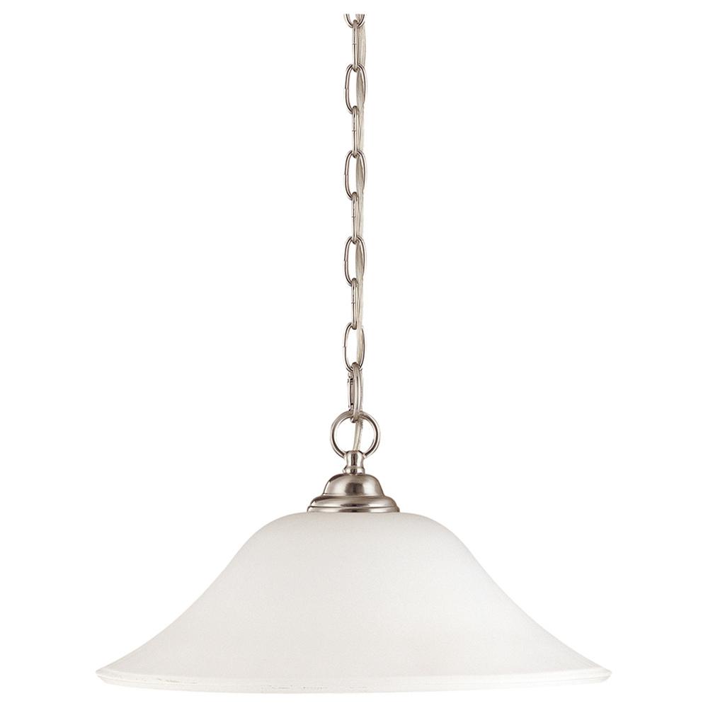 DUPONT 1 LT HANGING DOME Brushed Nickel