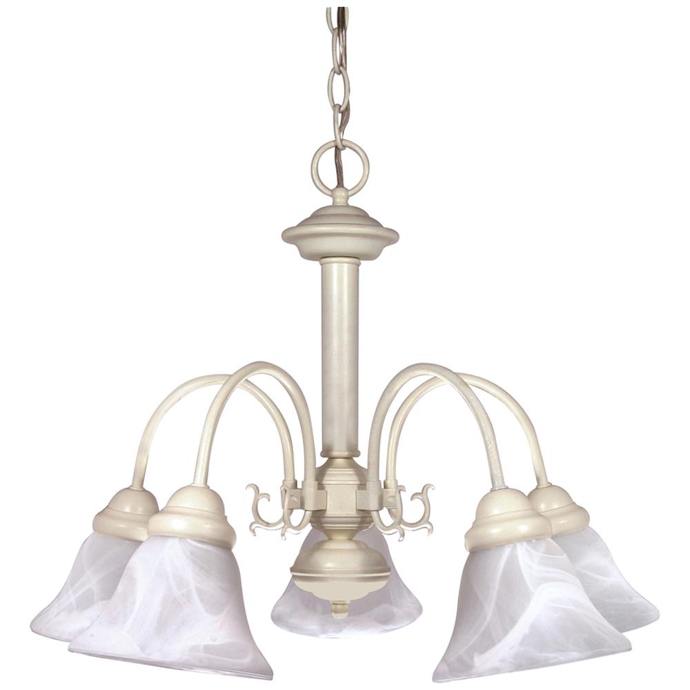 BALLERINA 5 LT CHANDELIER Textured White