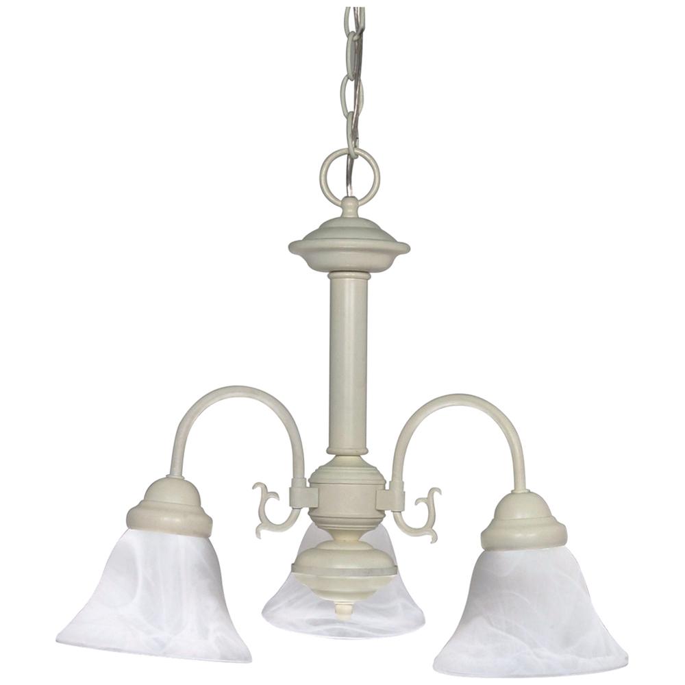 BALLERINA 3 LT CHANDELIER Textured White