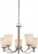 Satco 60-5825 - LAGUNA 5 LT HANGING FIXT Brushed Nickel