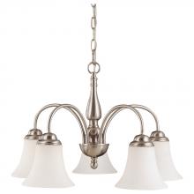 Satco 60/1822 - DUPONT 5 LT CHANDELIER Brushed Nickel