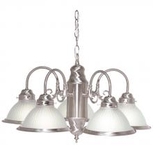 Satco 76/695 - 5 LIGHT 22 CHANDELIER Brushed Nickel