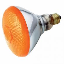 Satco S4425 - 100W BR-38 AMBER 120V