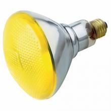 Satco S4426 - 100W BR-38 YELLOW/BUG 120V
