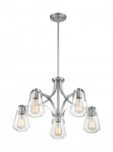 Satco 60/7115 - SKYBRIDGE 5 LIGHT CHANDELIER BN