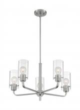 Satco 60/7175 - SOMMERSET 5 LIGHT CHANDELIER BN