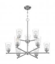 Satco 60/7189 - BRANSEL 9 LIGHT CHANDELIER BN