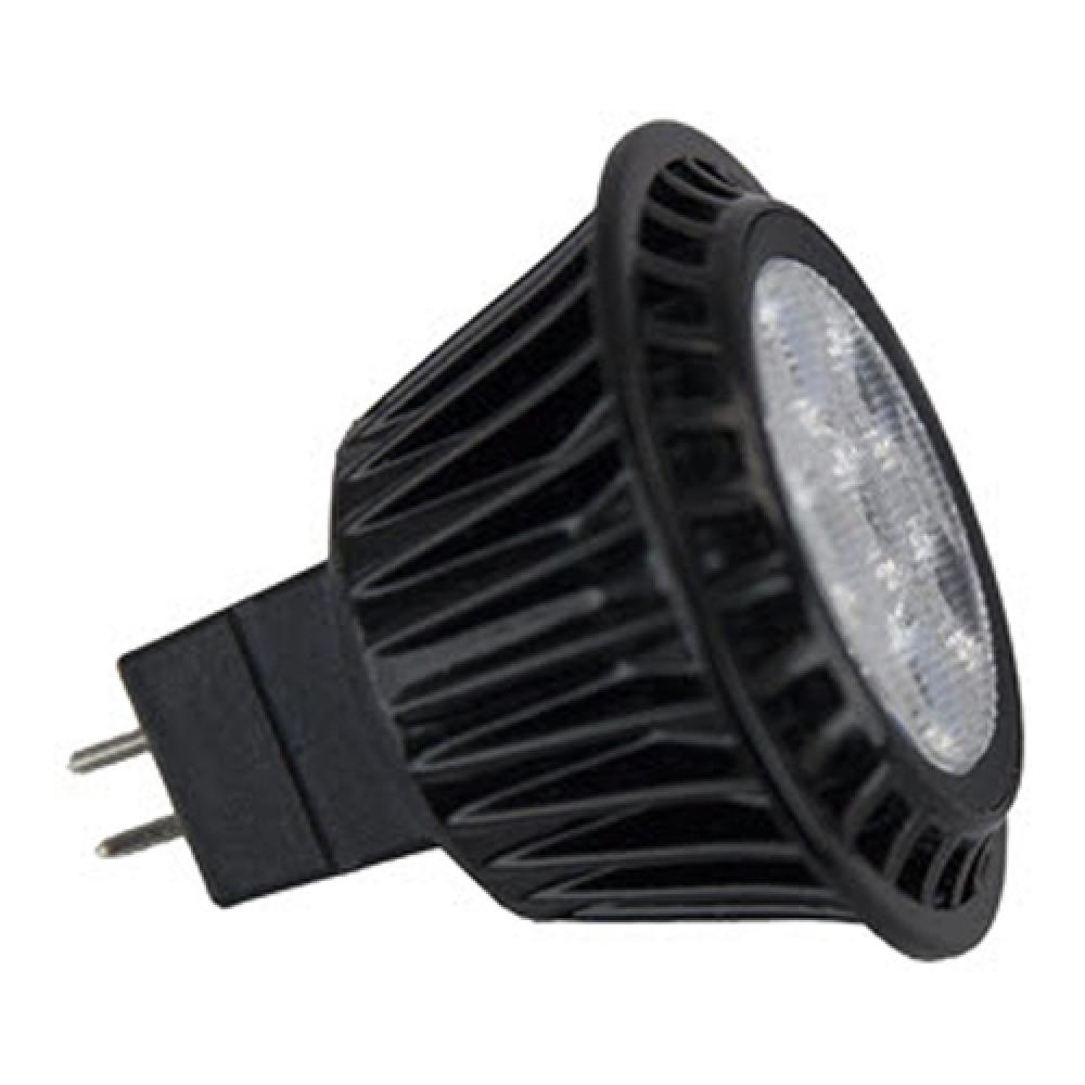 LED 7W MR16 30K GU5.3 FL BLK