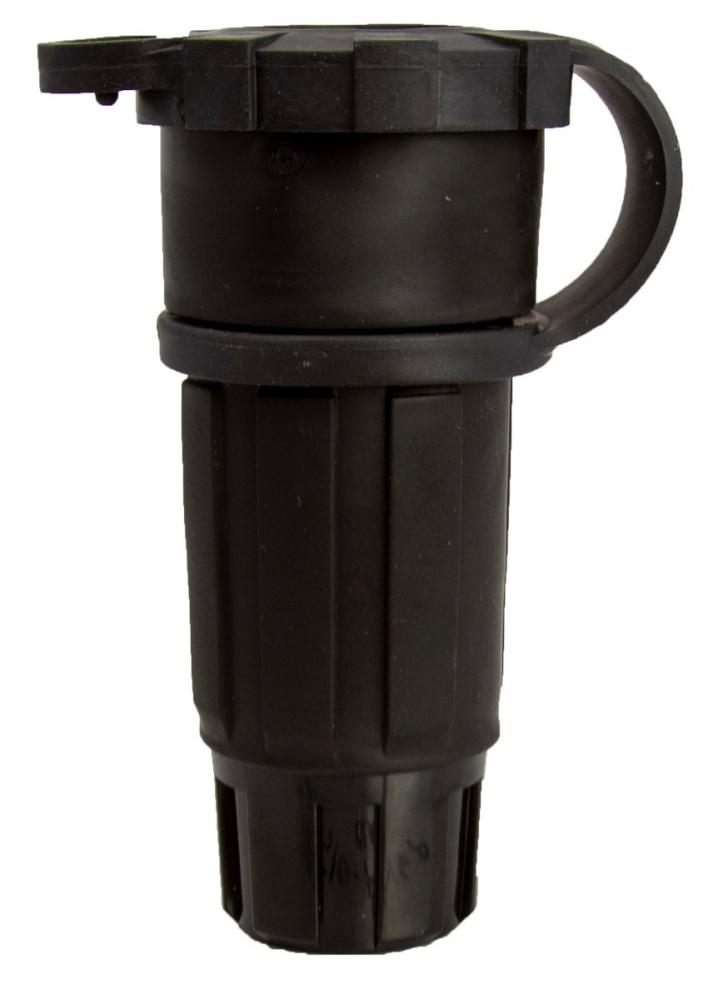CONN-15AMP-125V STR BLADE BLK 1610-CW6P