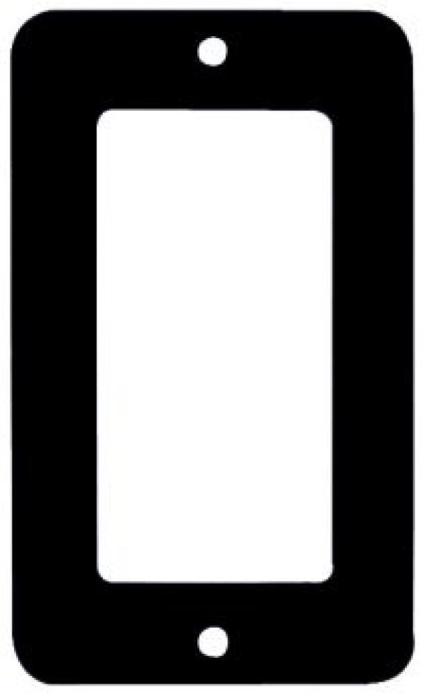 COVERPLATE GFI RECEPT - BLACK