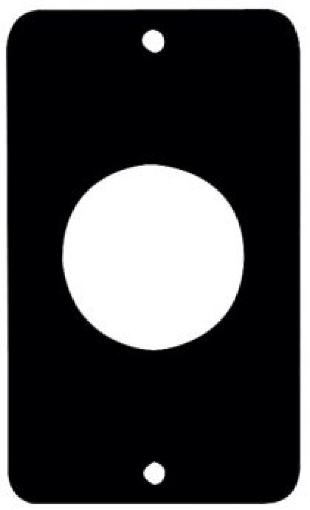 COVERPLATE BLK (SGL HOLE 1.572)