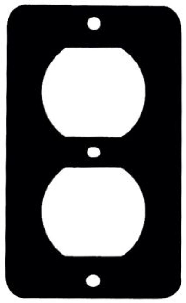 COVERPLATE  DPLX RECPT BLACK