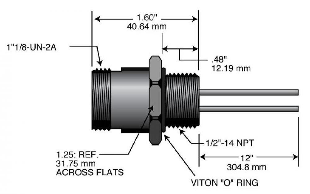 MIN-SYNC RCPT FEM STR 8 PL 1&#39; LDS PVC