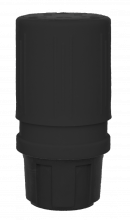 Ericson 1610-CG-BLK - CONN-15AMP-125V STR BLADE 5-15 ALL BLK