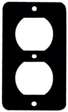 Ericson 6031B - COVERPLATE  DPLX RECPT BLACK