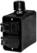 Ericson 6102B - OUTLET BX-PEND BLK FOR 2-DPLX RECW/FLIP