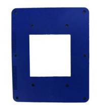 Ericson 8202 - CVRPLT 2-GANG, BLU (1) GFCI PANEL (1075)