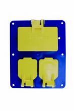 Ericson 8210FS - CVRPLATE (1) DPLX & (1)DPLX GFCI W/FLIPS