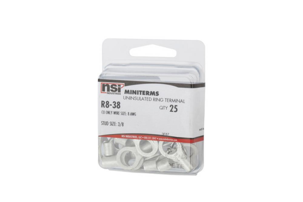 #8 Bare Ring 3/8&#34; Stud