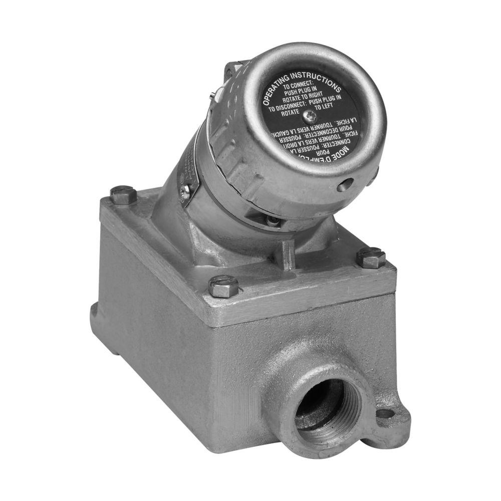20A 250V THRU SGL GANG RCPT ASSY 3/4 M4