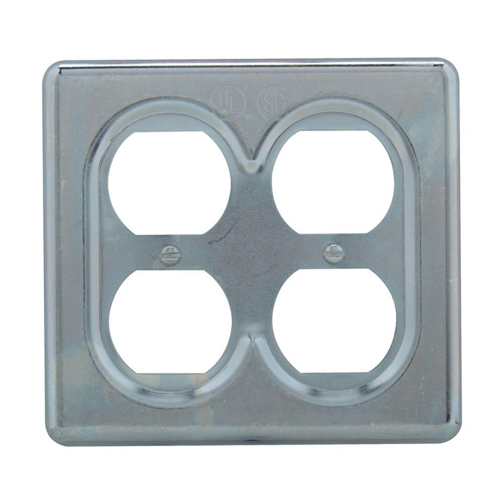 TWO GNG SHT STEEL DUPLEX SURFACE MNT CVR