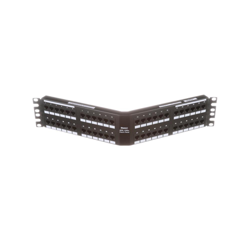 Cat 6A Angled Punchdown Patch Panel, 48 Port, 2