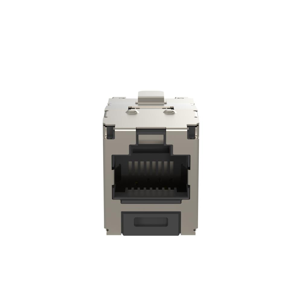 Shielded RJ45 Cat 6 TG Jack Module, Black