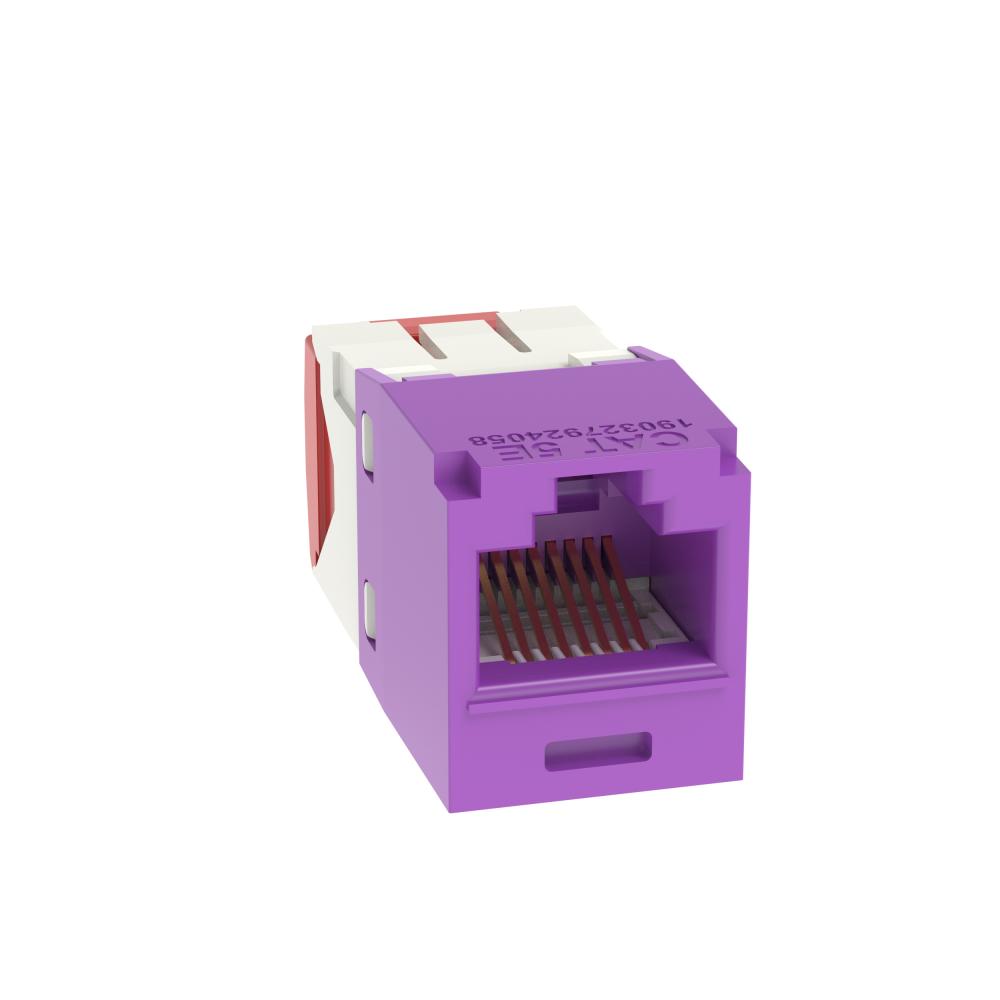 Mini-Com® UTP RJ45 Cat 5e TG Jack Module, Viole