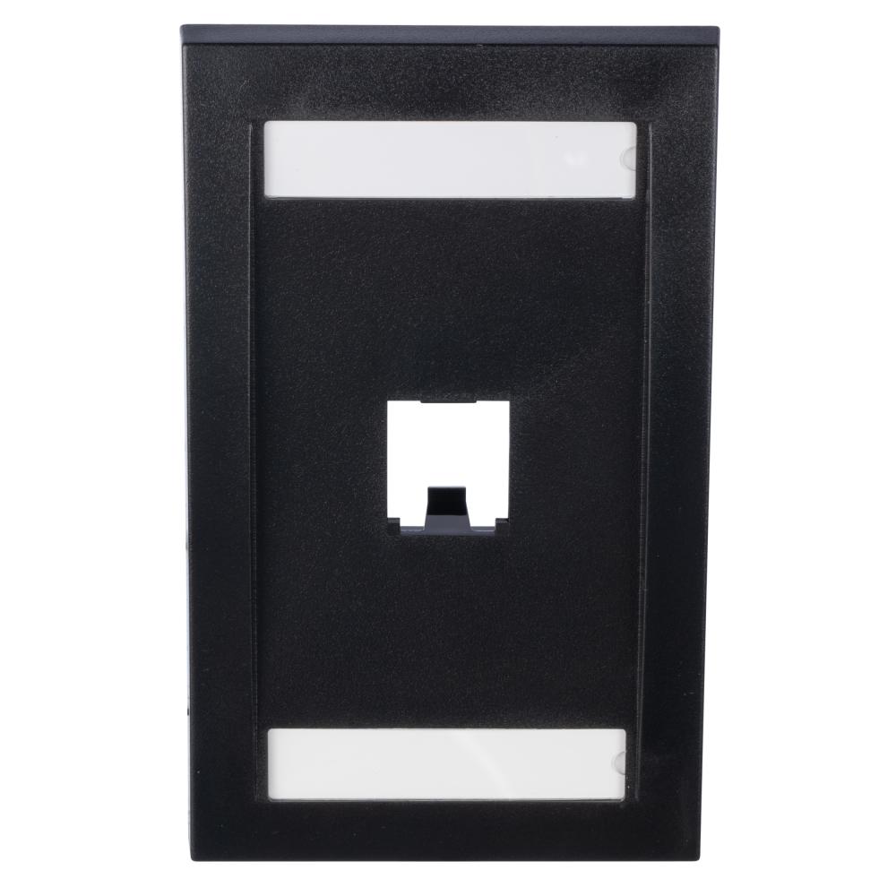 Mini-Com®, Executive, Faceplate, 1 port, Black