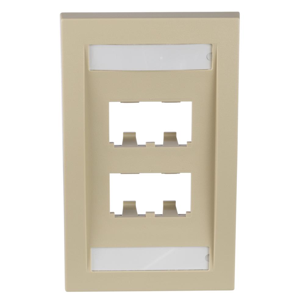 Mini-Com®, Executive, Faceplate, 4 port, Electr