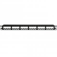 Panduit CPP24FMWBLY - Mini-Com® Flush Patch Panel, 24 Port, 1 RU, BL