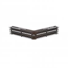 Panduit DPA486X88TGY - Cat 6A Angled Punchdown Patch Panel, 48 Port, 2