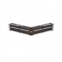 Panduit DPA48688TGY - Cat 6 Angled Punchdown Patch Panel, 48 Port, 2 R