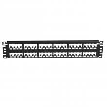 Panduit CP48BLY - Mini-Com® Patch Panel, 48 Port, 2 RU, Black