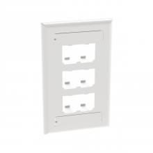 Panduit CFPL6WHY - Mini-Com®, Classic, Faceplate, 6 port, White
