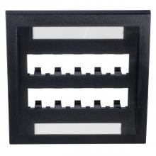 Panduit CFPE10BL-2GY - Mini-Com®, Executive, Faceplate, 10 port, Black