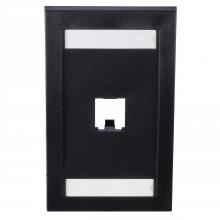 Panduit CFPE1BLY - Mini-Com®, Executive, Faceplate, 1 port, Black