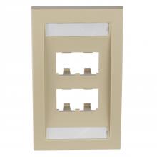 Panduit CFPE4EIY - Mini-Com®, Executive, Faceplate, 4 port, Electr