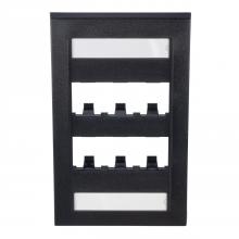 Panduit CFPE6BLY - Mini-Com®, Executive, Faceplate, 6 port, Black