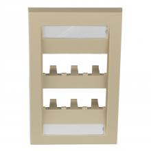 Panduit CFPE6EIY - Mini-Com®, Executive, Faceplate, 6 port, Electr